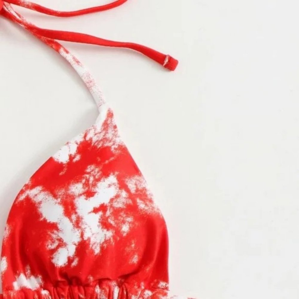 American flag star print triangle halter bikini - Picture 4 of 6